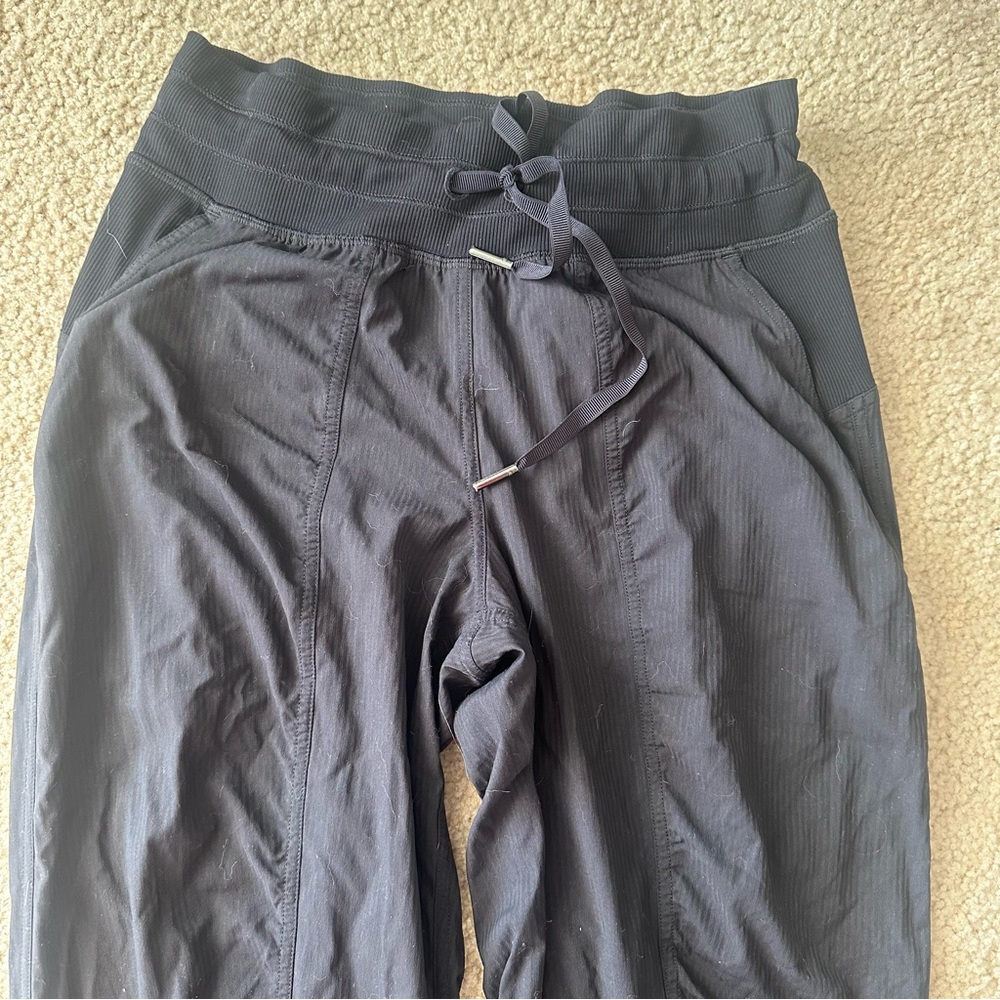 Black Lulu lemon dance studio joggers